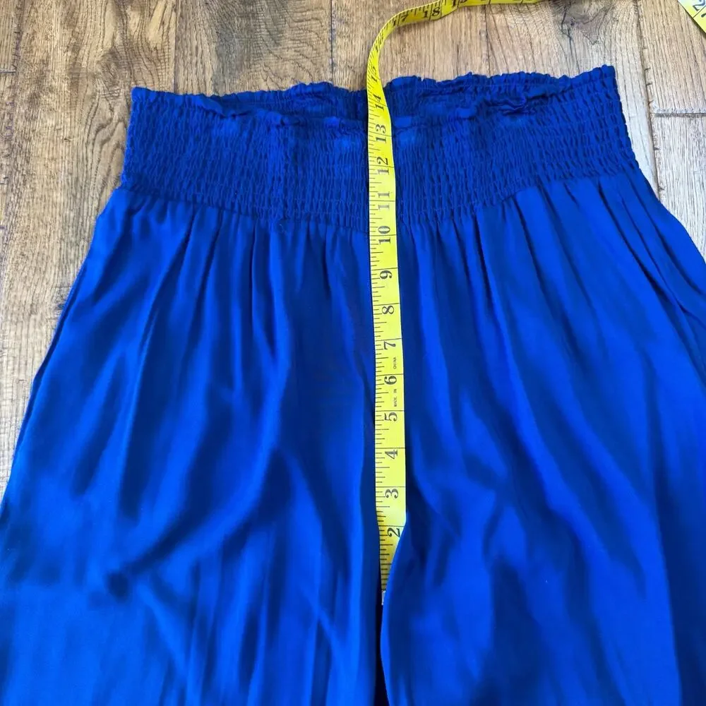 St. Tropez West Floral Tie Front Blouse and Navy Sunny Leigh Palazzo Pants XL